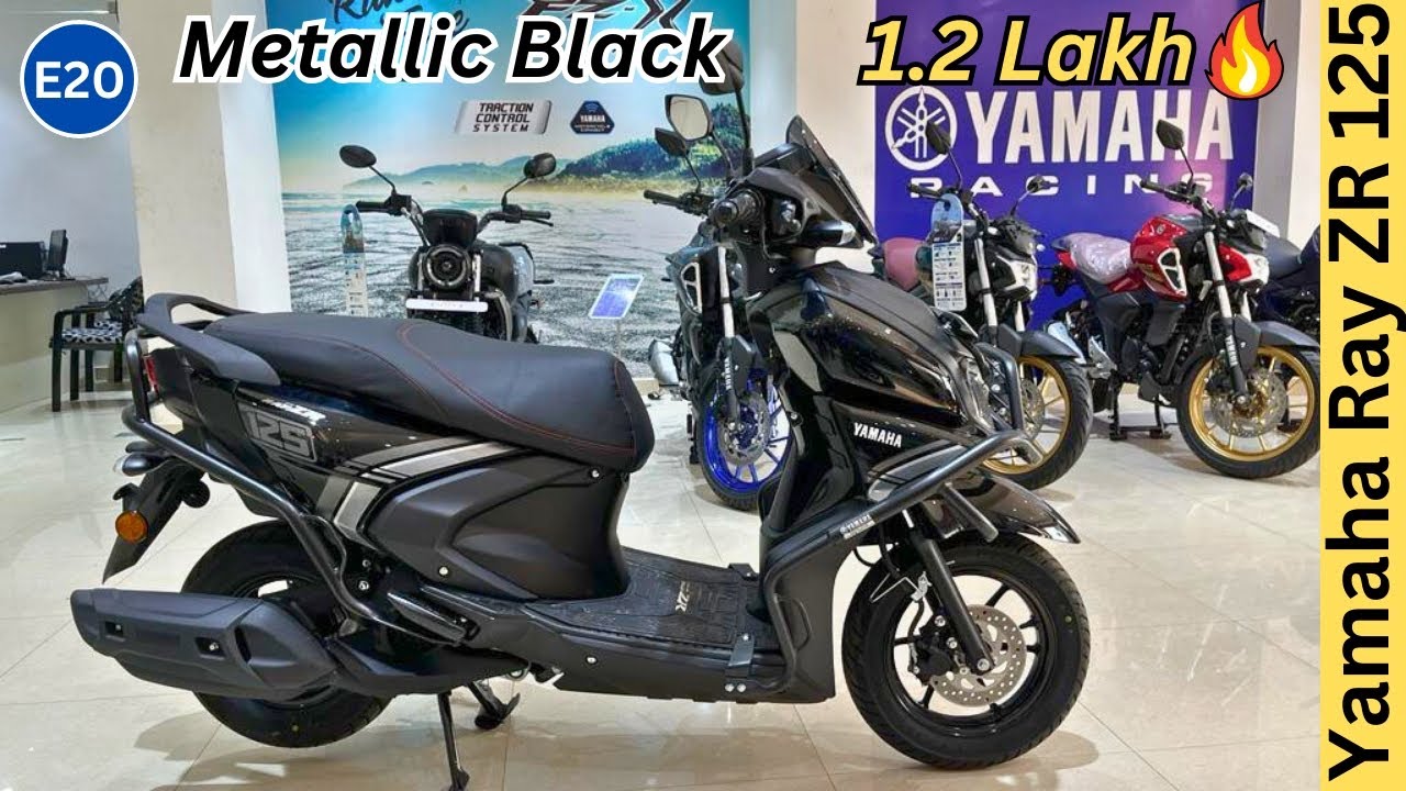New Yamaha Ray Zr 125 Hybrid Disc Full Review ✅ Price & Features Ray zr 125 Hybrid Black Colour