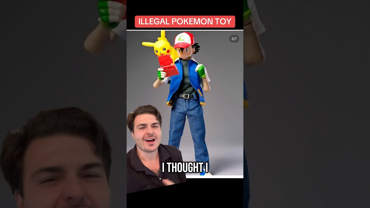 New bootleg pokemon ash action figure 1/12th scale 6&rdquo; joy man toys