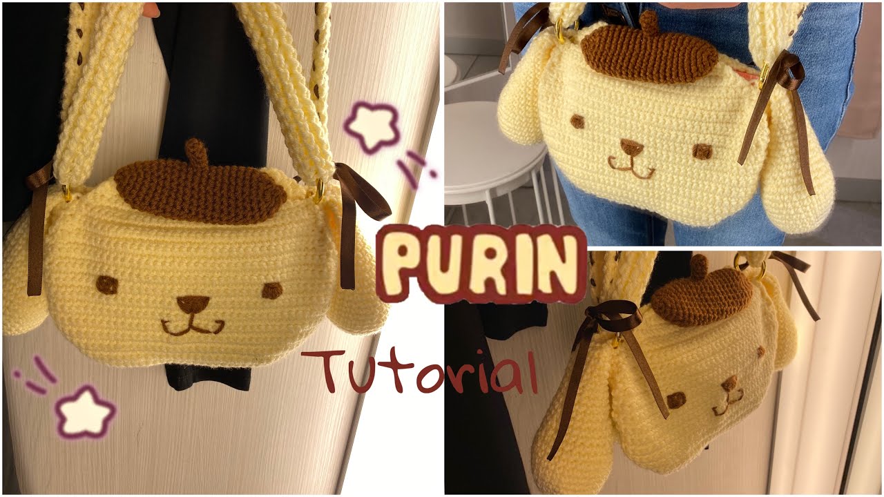 Crochet Pompompurin Bag Tutorial 