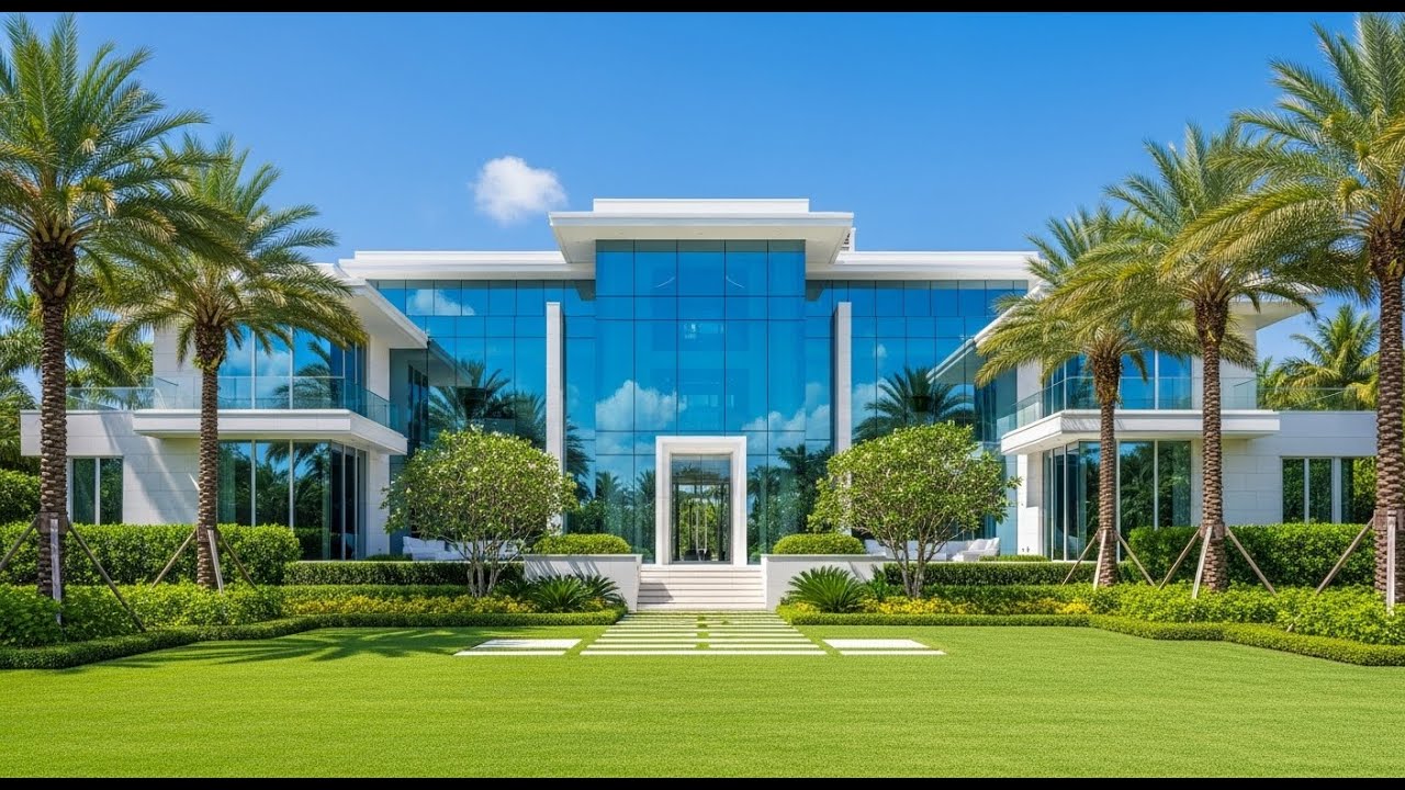 Inside a $75,000,000 Beachfront Glass Mansion | Ocean Views From Every Room