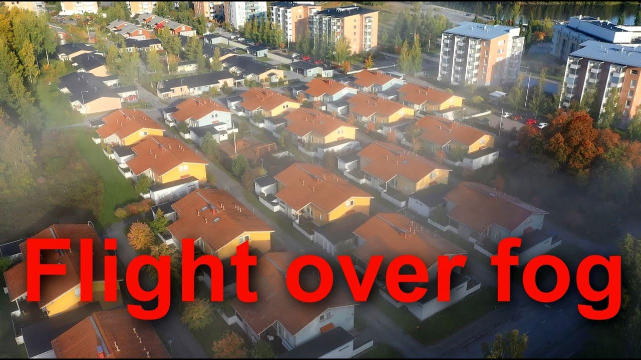 Flight over fog Nokia Vihola ilmakuvaus Dji Mavic 2 Pro
