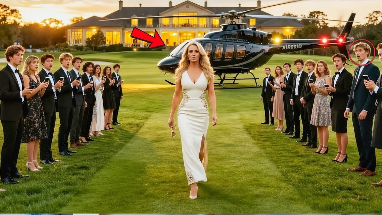 Ils ont invité la « perdante de la promo » à la réunion des 10 ans — elle arrive en hélico VIP!