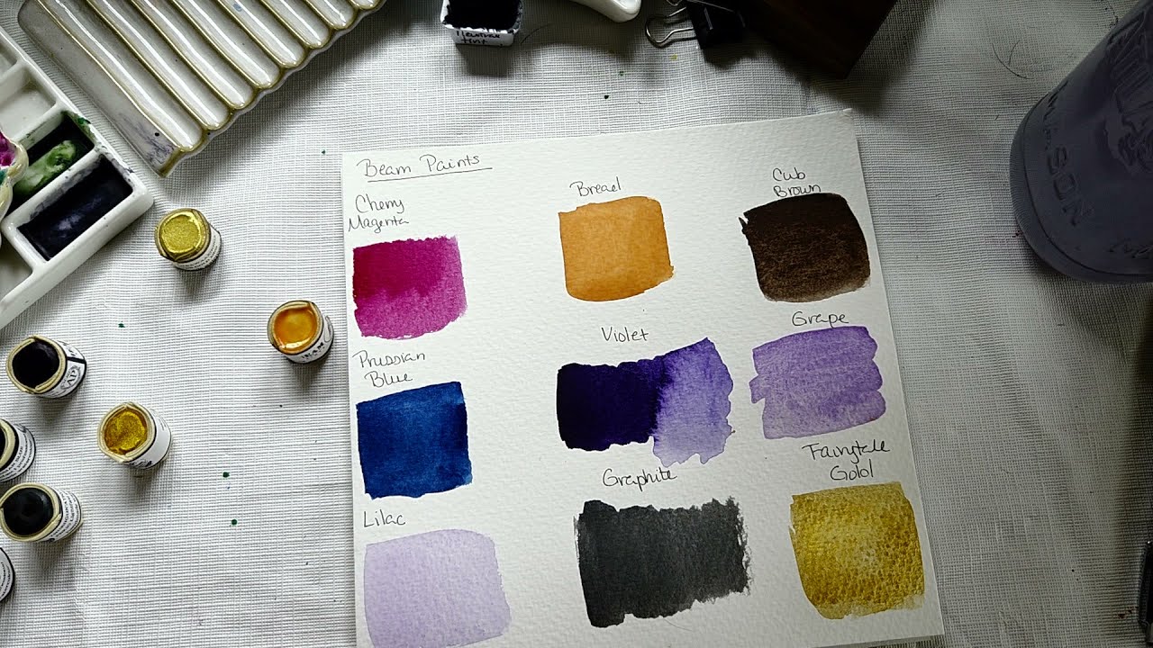 Last Beam Paints swatching (For now!)
