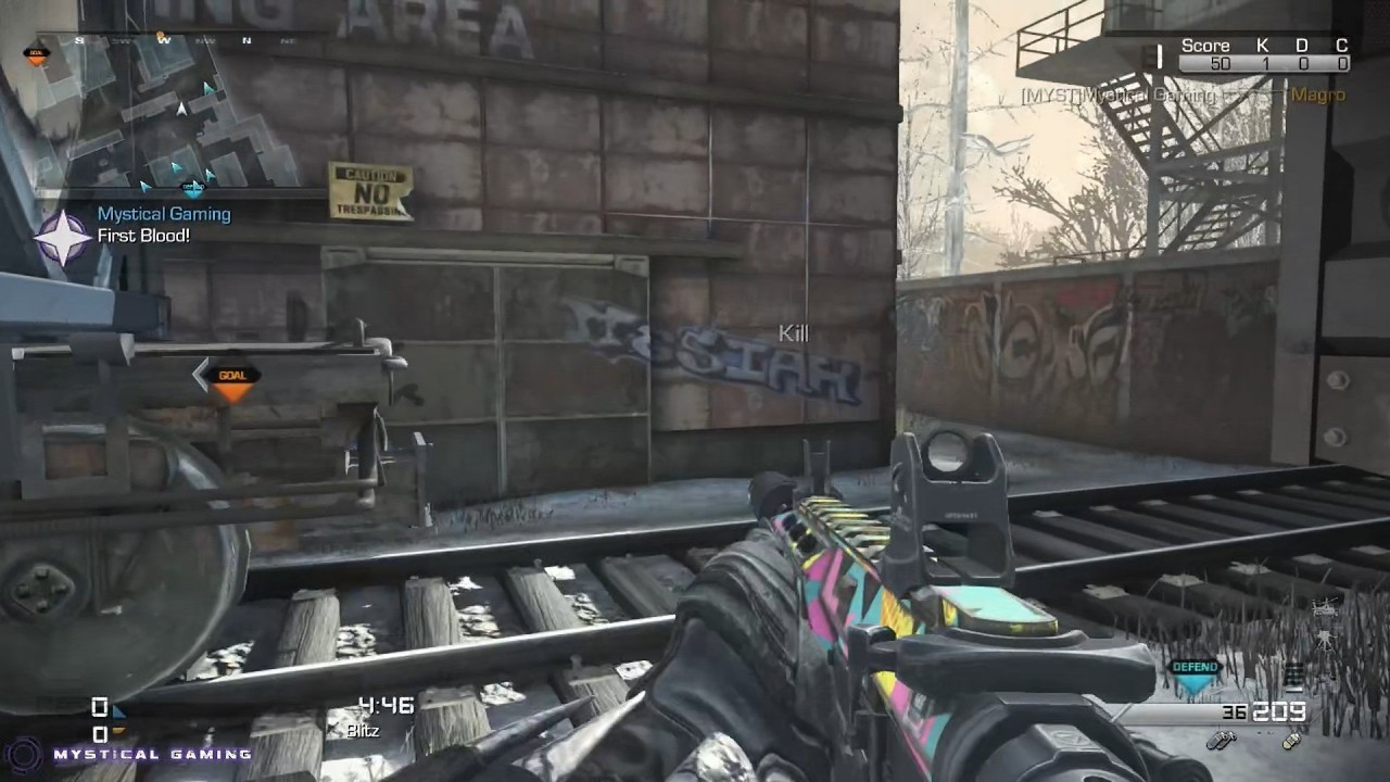 Call of Duty Ghosts - Squad Mode - Blitz on Freight (XBOX ONE)