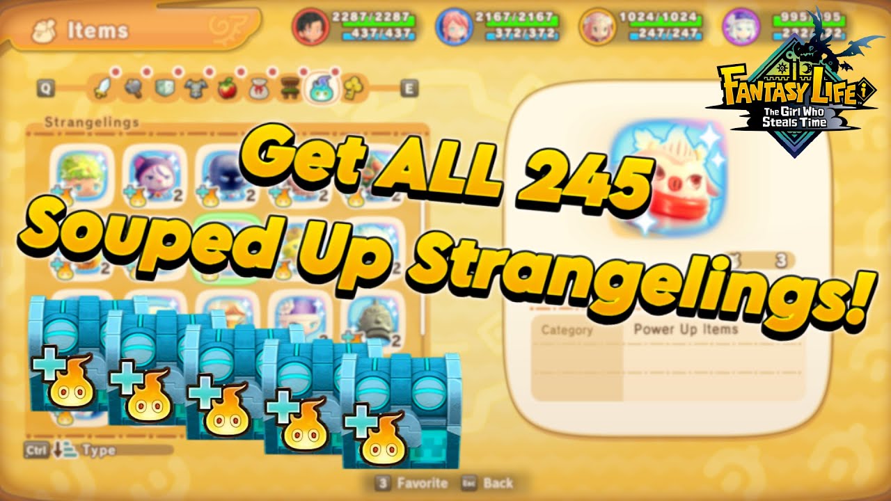 How To Get *INFINITE* Souped Up Strangelings! | Fantasy Life i