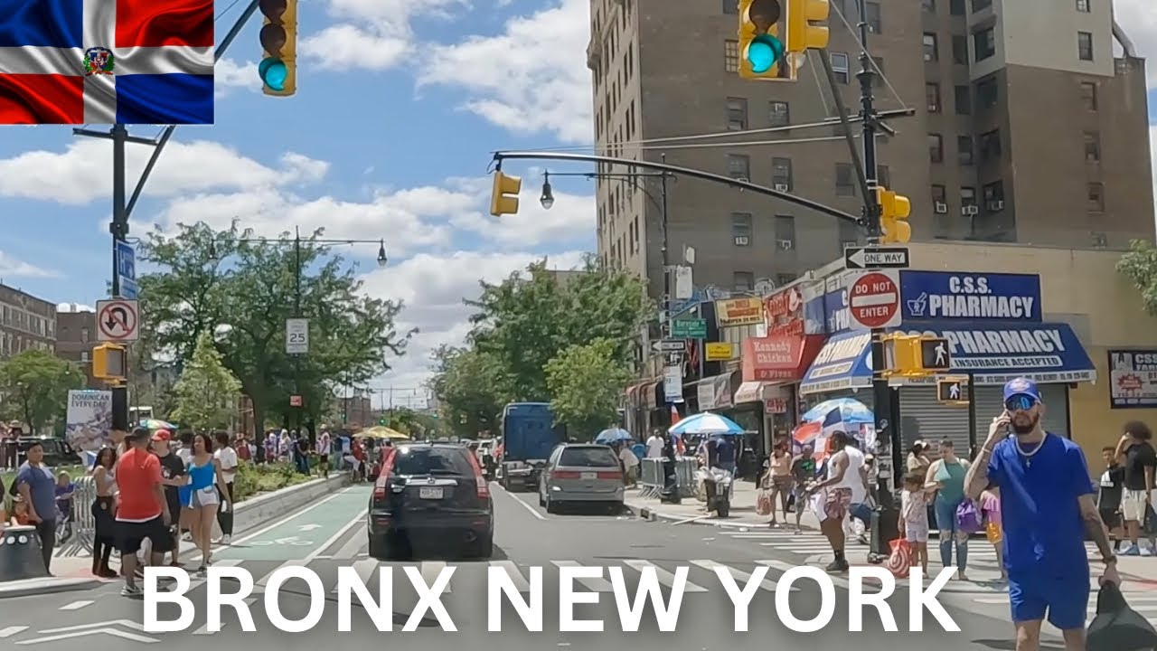 Drive Down Grand Concourse - Dominican Parade Bronx New York