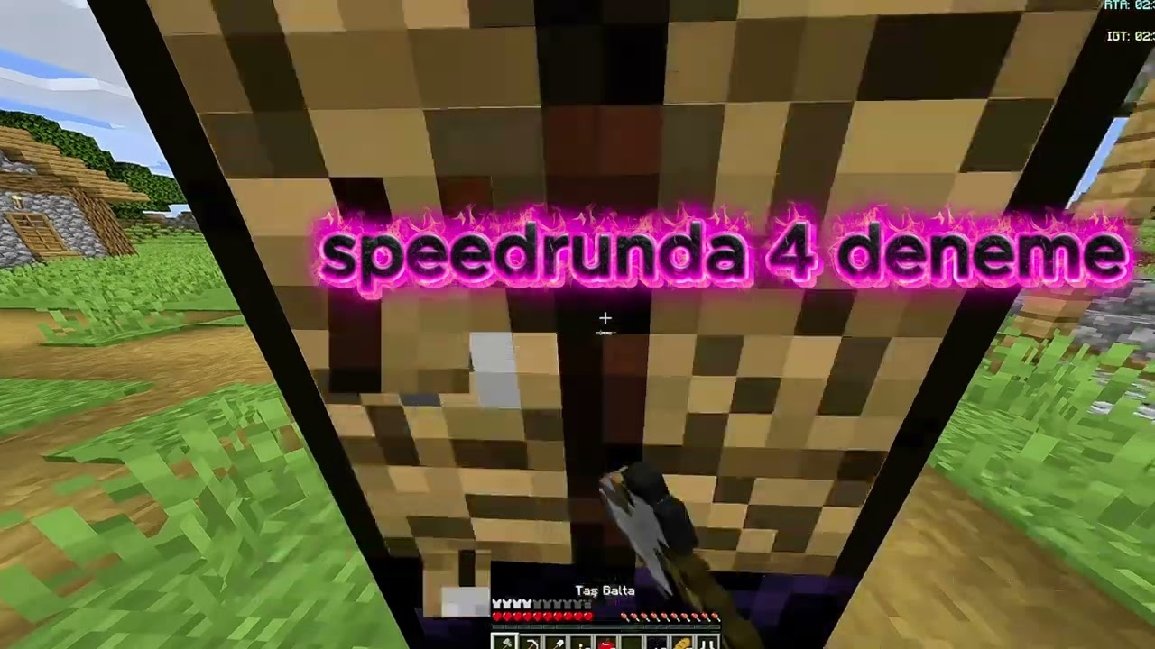 İlk defa bilgisayarda speedrum yaptım [minecraft java]