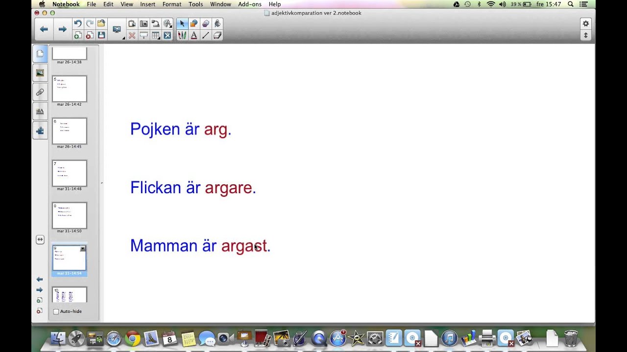 Adjektiv svenska