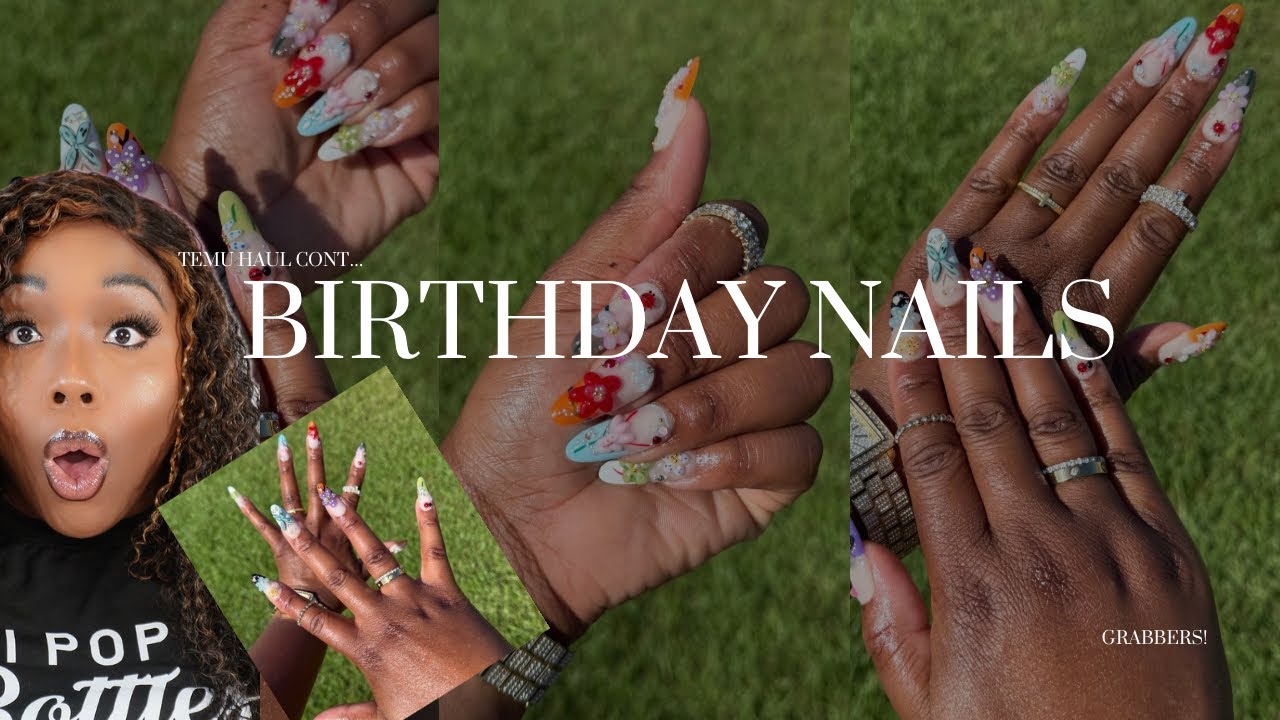 Temu Handmade Nail Tutorial 💅🏾✨ Full Slay from Start to Finish!