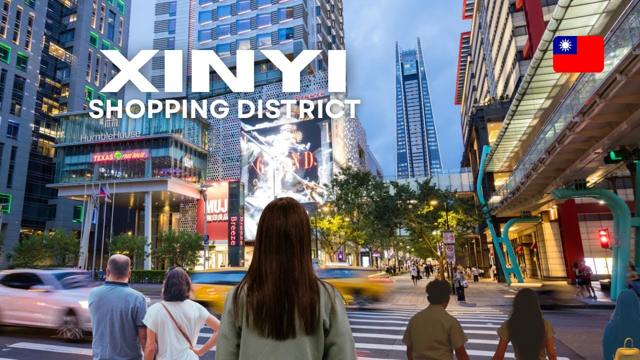 TAIPEI Xinyi Shopping District Night Walk 信義區夜晚散步 🇹🇼| TAIWAN ASMR Shopping, Street FOOD & Taipei 101