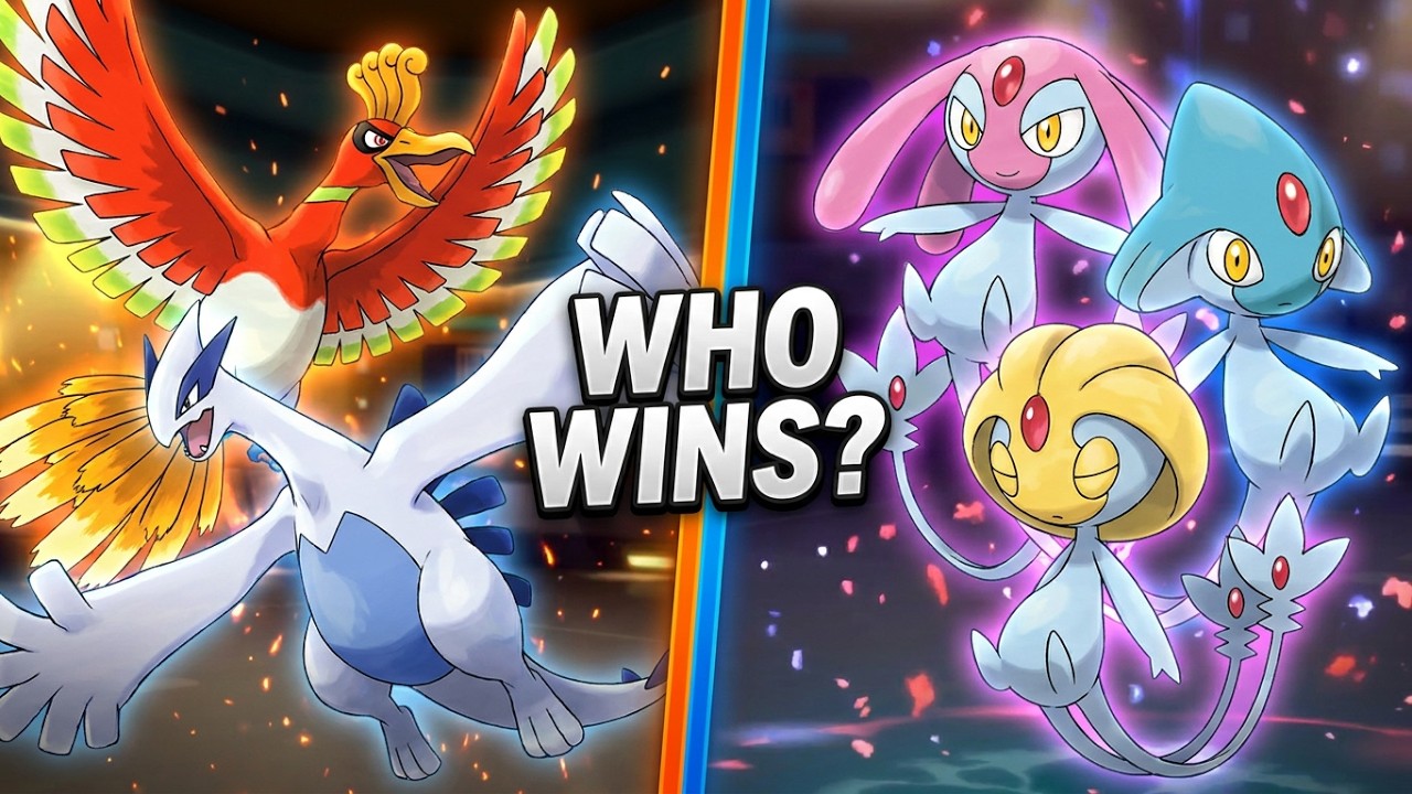 ホウオウ & ルギア vs メスプリット & アセフ & ユクシー (ポケモン)