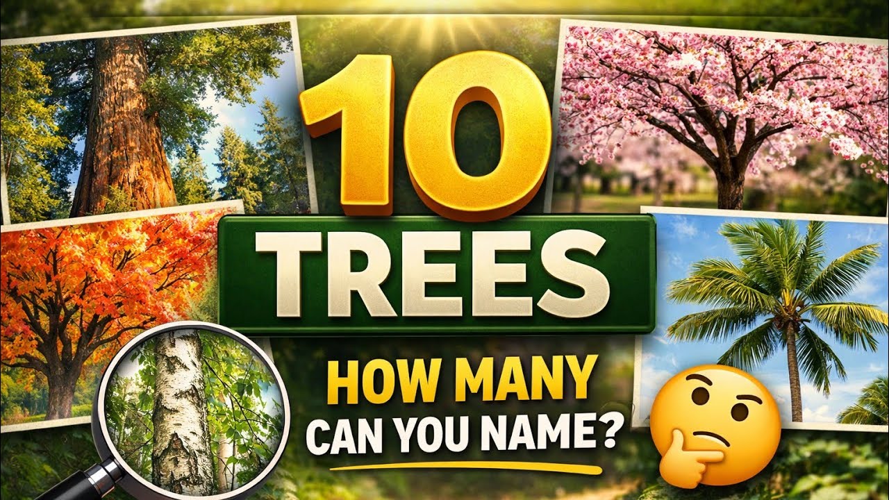 How Fast Can You Recognize These Trees? | Nature Challenge | Ten Images test 