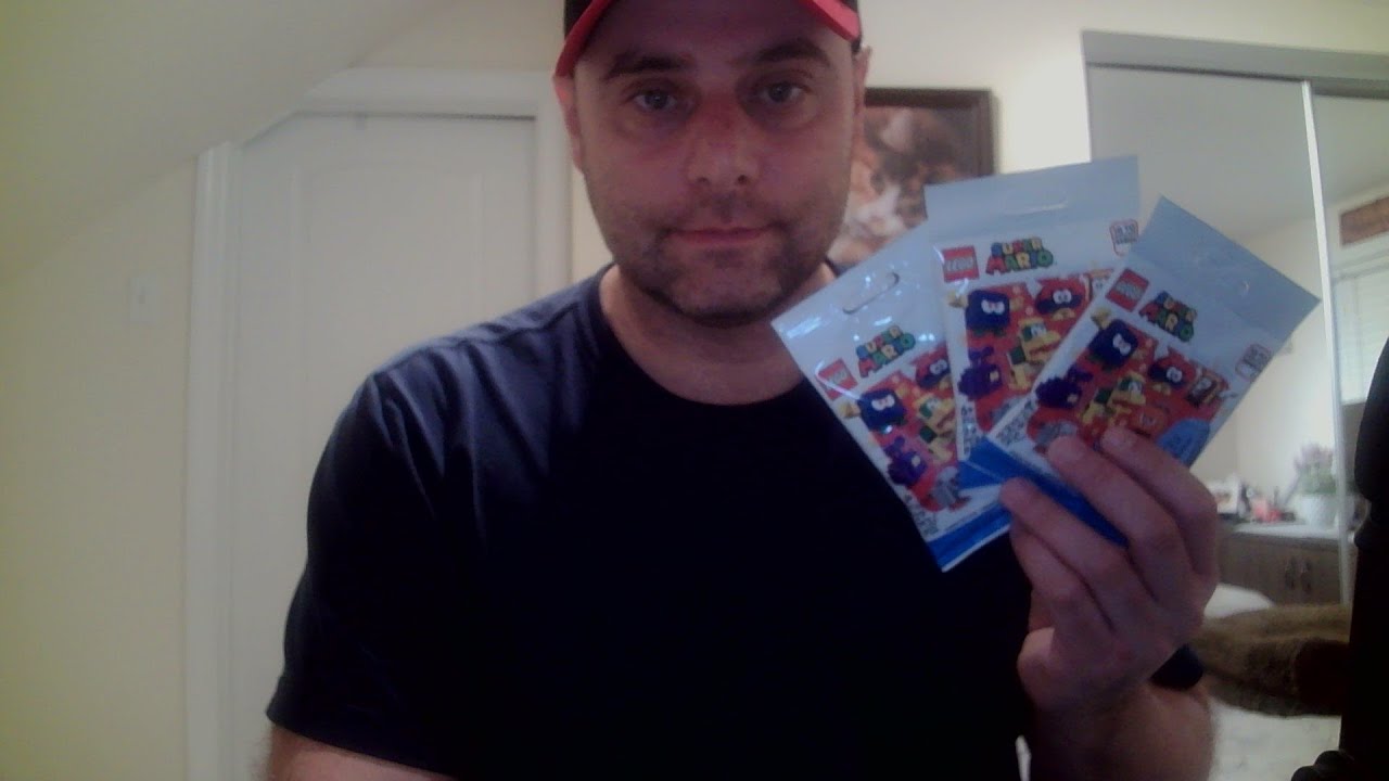 ASMR Gum Chewing Opening Lego Super Mario Blind Bags