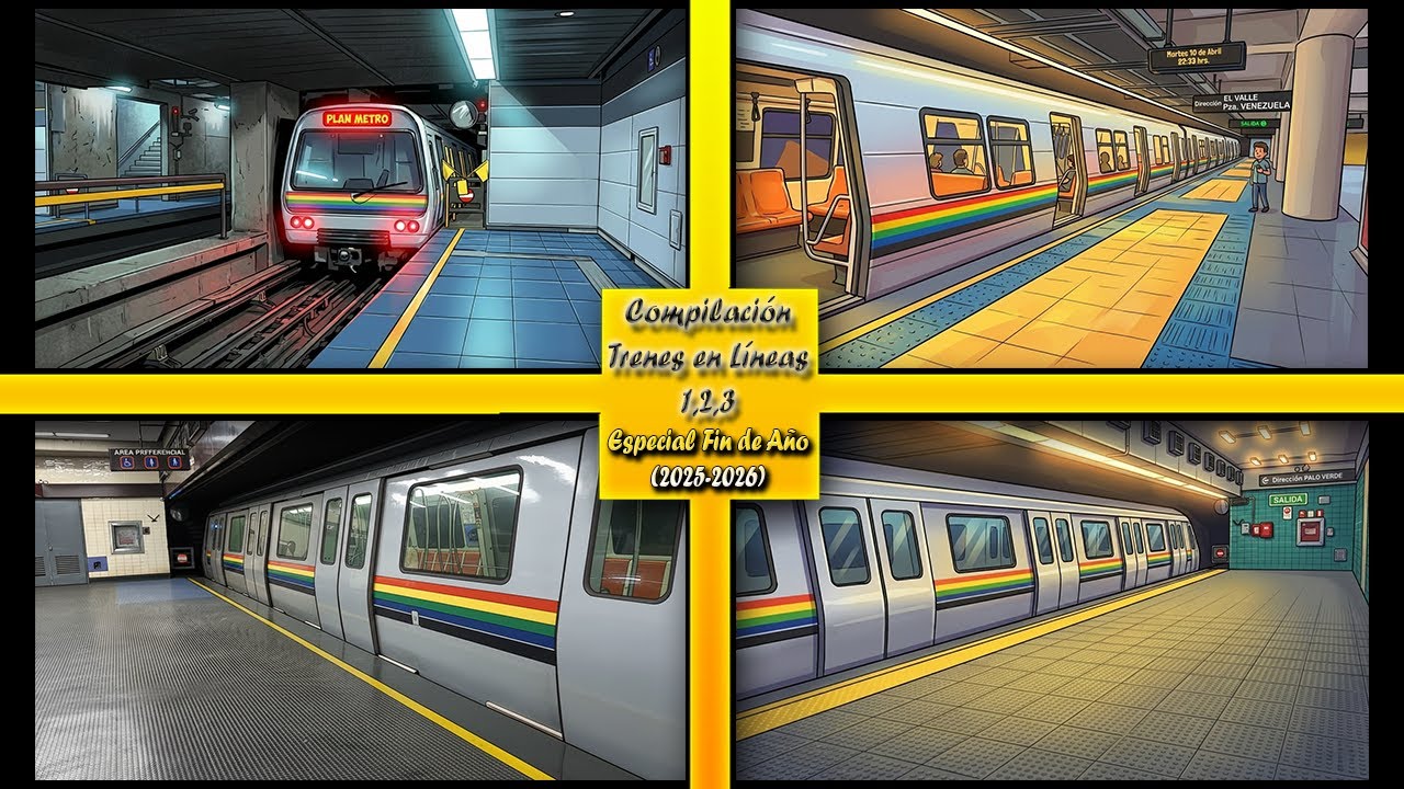 MCCS | Compilación de Trenes de Líneas 1🔴 2🟢 3🔵 | ESPECIAL FIN DE AÑO 2025-2026 | JaimesRailway811