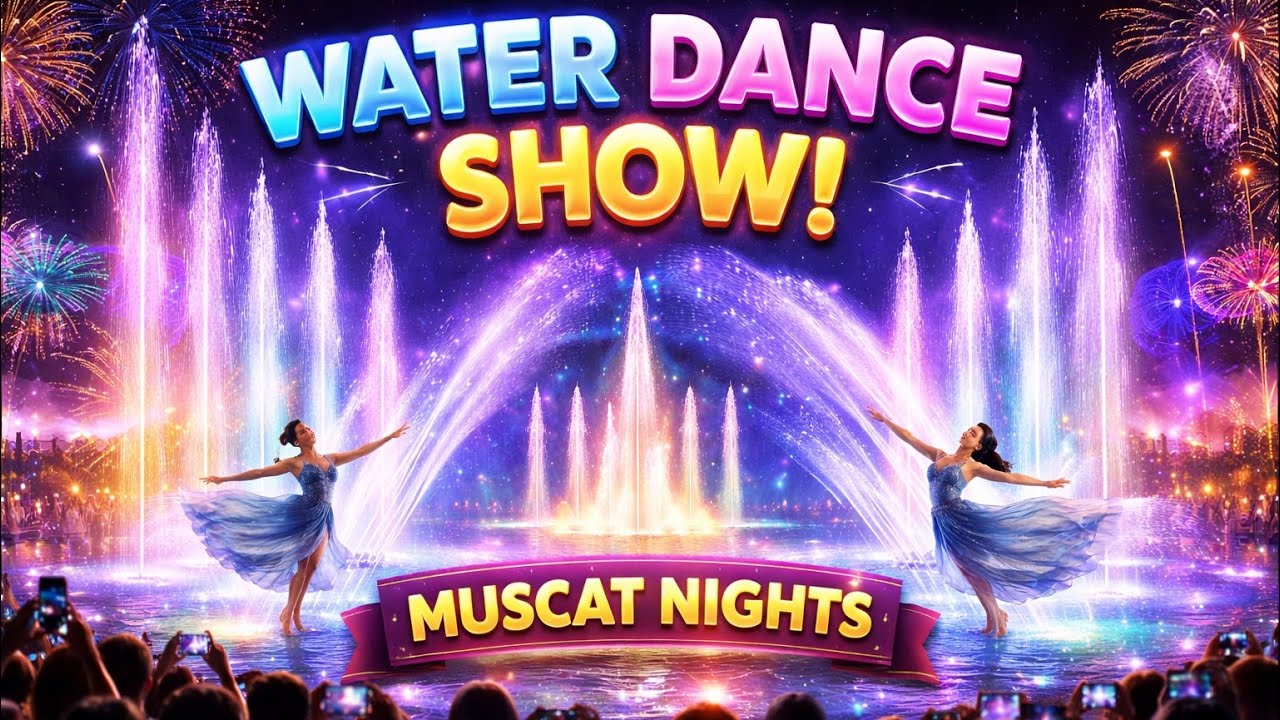 Magical Water Dance Show at Muscat Nights in oman✨💃 click the link in description to watch full vlog