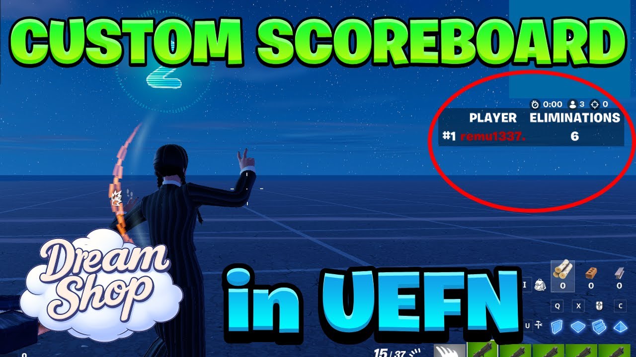 How to create CUSTOM SCOREBOARD in Fortnite Creative (UEFN)