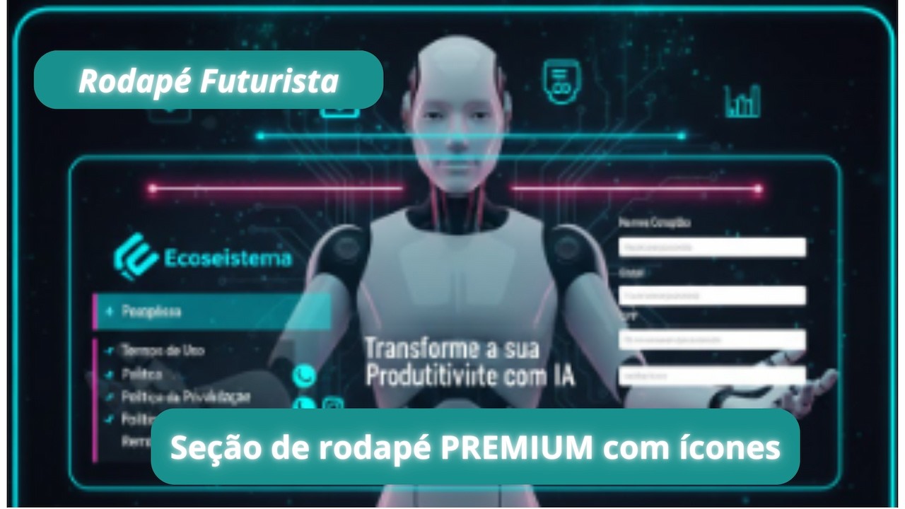 Como criar rodapé minimalista em estilo Dark Mode com filosofia Mobile-First