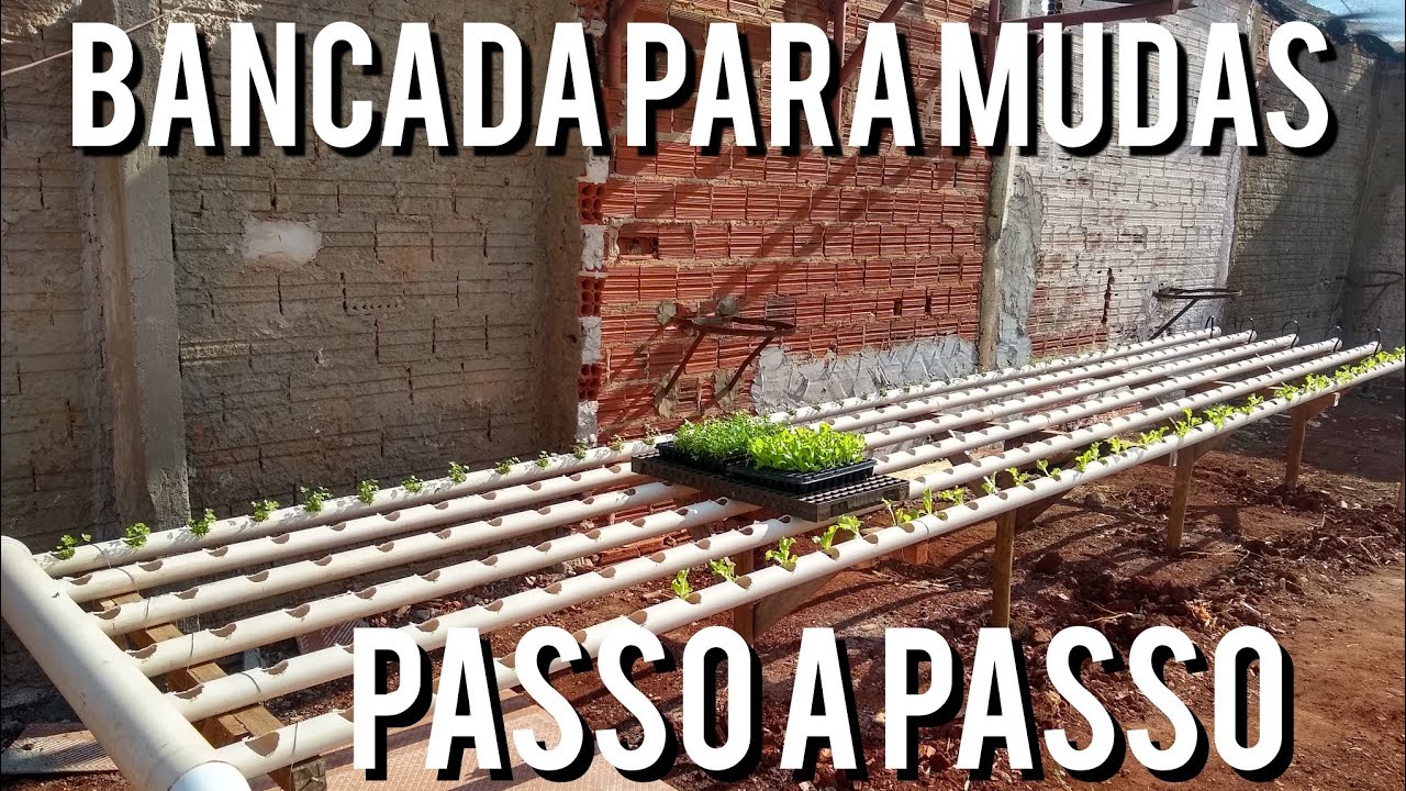 COMO FAZER BANCADA HIDROPONIA/AQUAPONIA - FÁCIL E BARATO