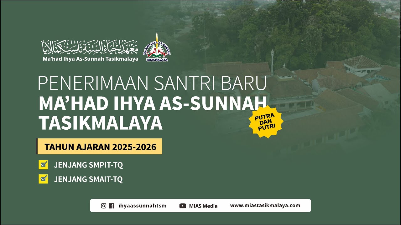PSB T.A 2025 2026 - Ma'had Ihya As-sunnah Tasikmalaya