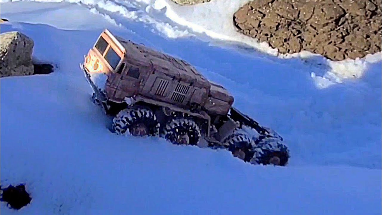 Russian MAZ. My BC8 Mammoth "Rusty Russian" get tested in deep snow.