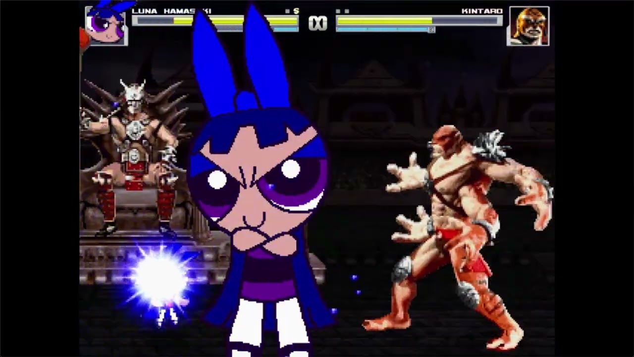 M.U.G.E.N: Luna Hamasaki (Me) vs Kintaro and Shao Kahn