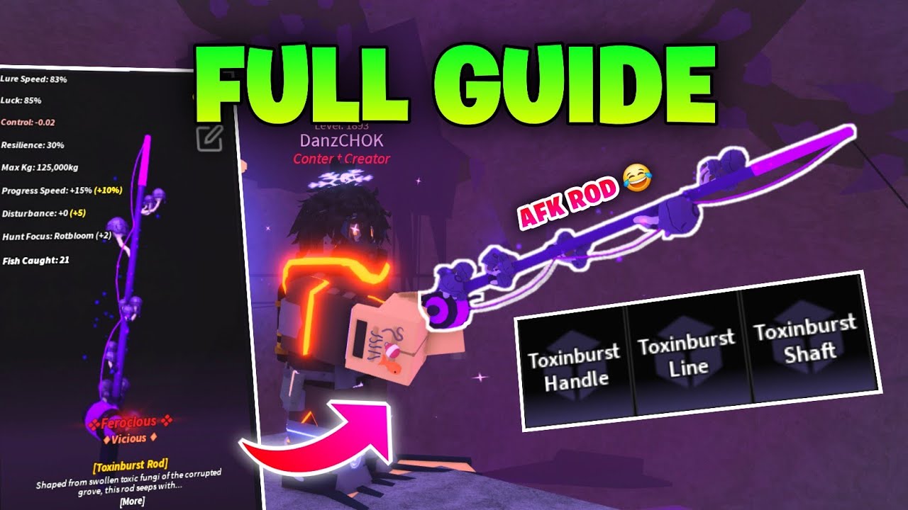 Full Guide to Get Toxinburst Rod in FISCH (its good?)