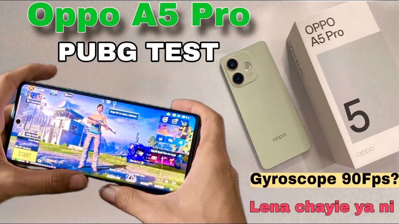 Oppo A5 Pro PUBG Gaming Test | 90FPS & Gyroscope? Snapdragon 6s Gen 1!