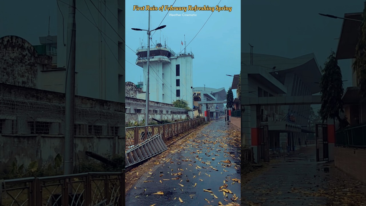 First Rain of February || Refreshing Spring Weather Cinematic 🤯 #short