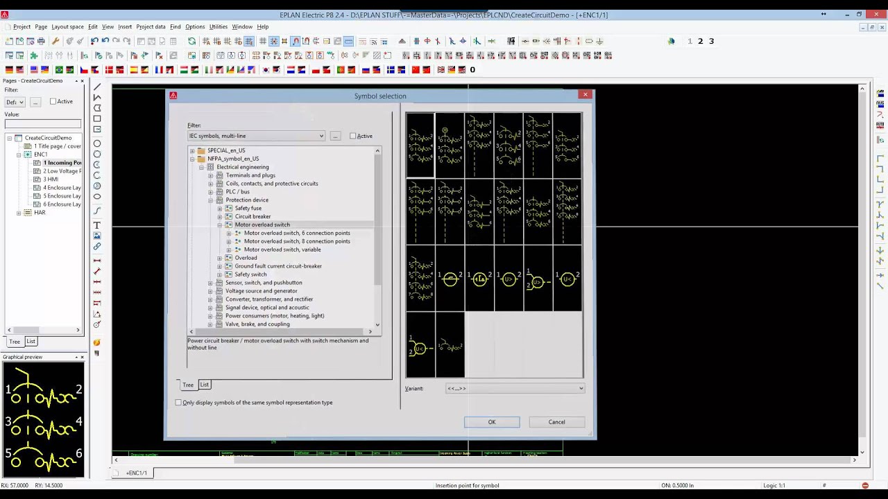 How To Insert Symbols to Create a Circuit