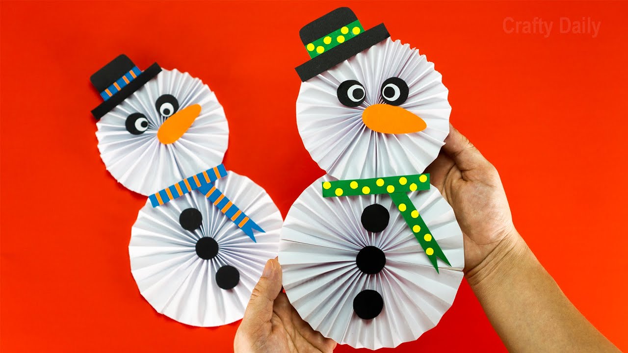 How to make a Paper Snowman ⛄ Christmas Tree Decoration Ideas | DIY Christmas Crafts ⛄⛄