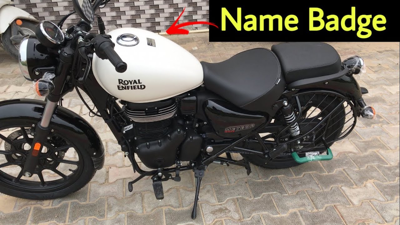 2022 Royal Enfield Meteor 350 Fireball Custom White With Personalise Badge Review In Hindi
