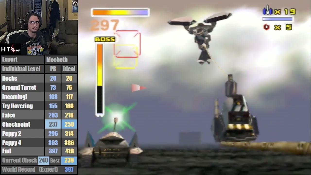 Star Fox 64, Macbeth 406 Hits (WR)