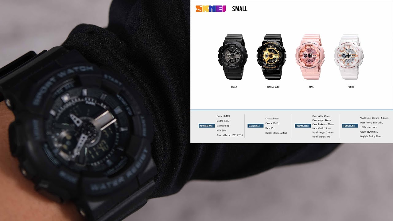 SKMEI 1835 - Review & Setting Jam Tangan Pria Dual Time Fashion (Waktushop Indonesia)
