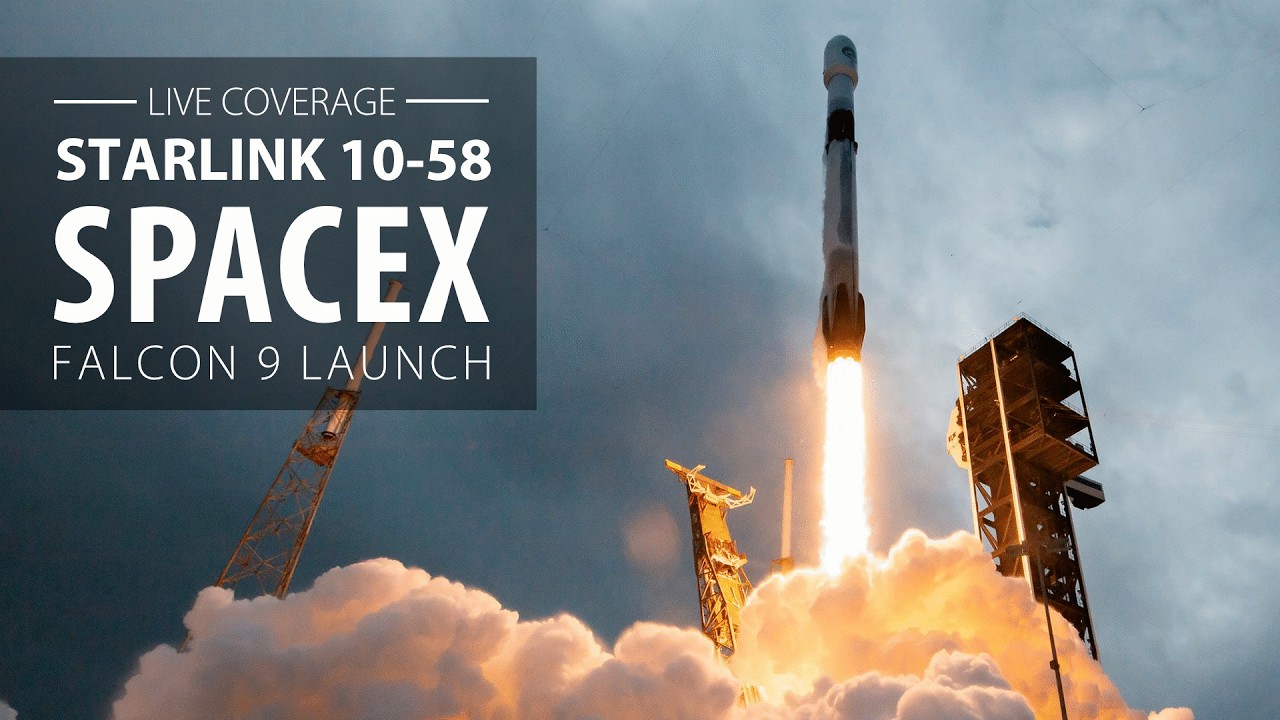 Прямая трансляция: SpaceX запускает 29 спутников Starlink на ракете Falcon 9 с мыса Канаверал, Фл...