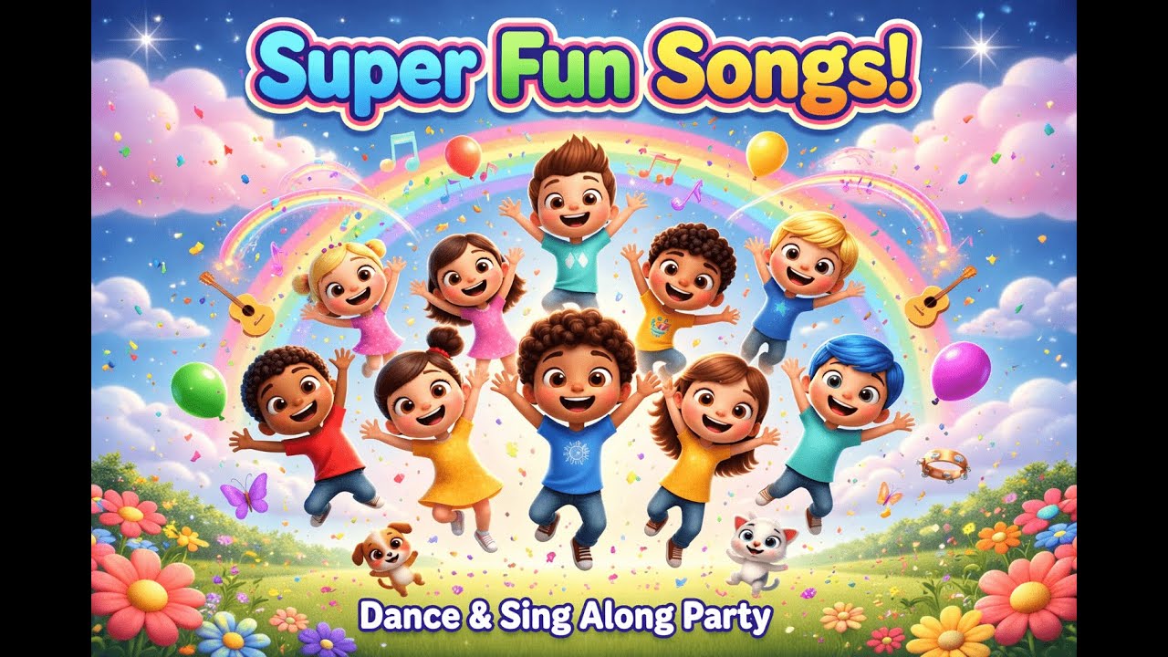 Super Fun Songs & Dance Party for Kids! 🎉 Sing Along