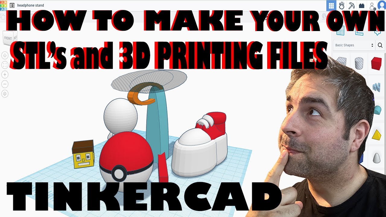 Как создавать собственные STL-файлы и файлы для 3D-печати с помощью Tinkercad!