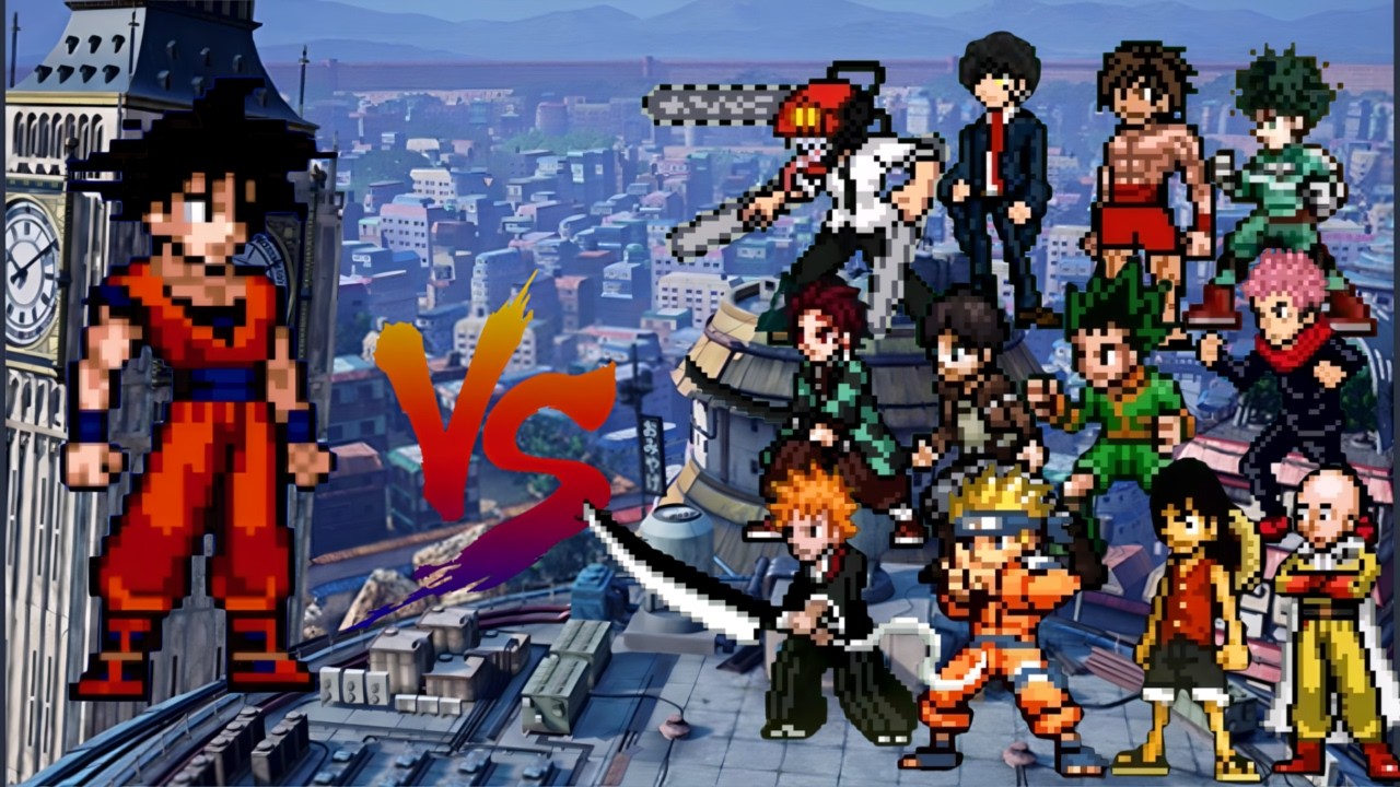 Goku Base Form VS Other Anime Protagonist | Naruto,Luffy,Saitama,Goku,Yuji,Tanjiro,Ichigo,Denji,Eren