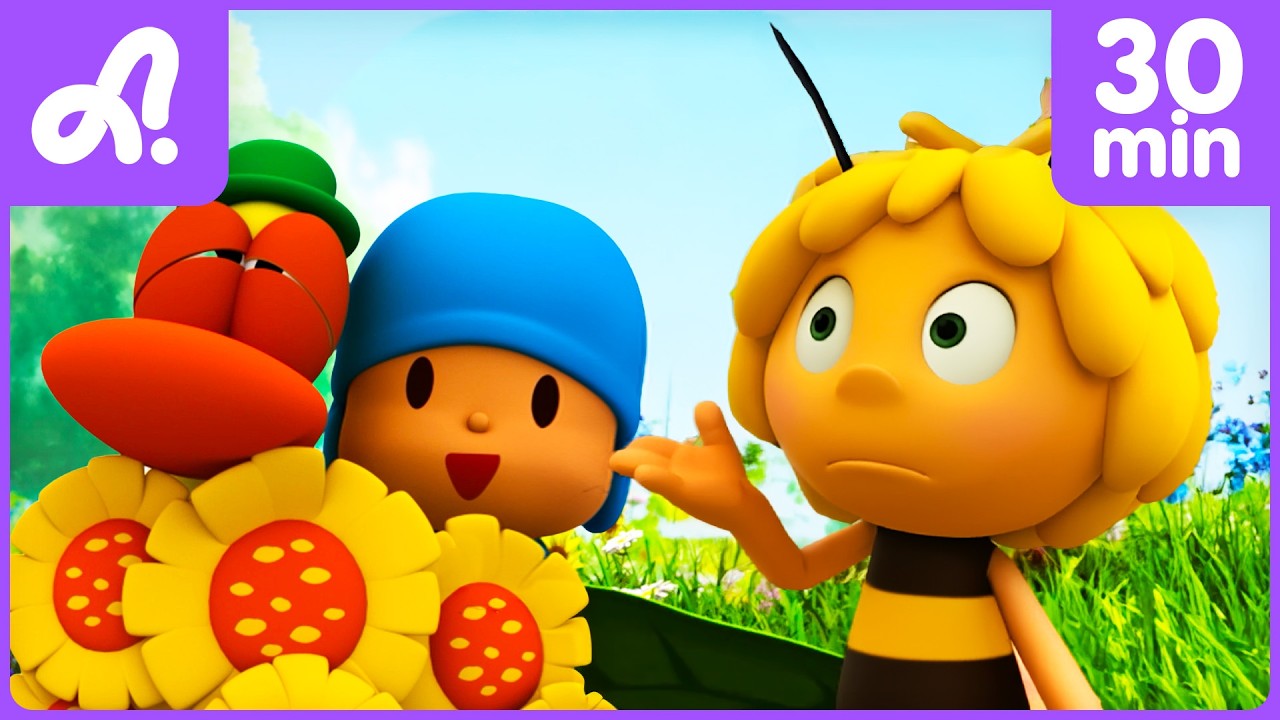 Une Journée au Printemps Avec Maya L'Abeille et Pocoyo ! 🐝 🌸| Animaj Kids Histoires et Aventures