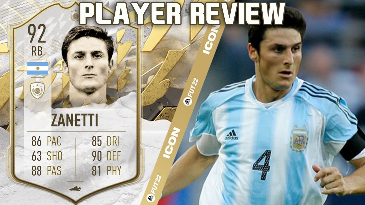 EL PUPI! 🤩 92 PRIME ICON JAVIER ZANETTI PLAYER REVIEW! FIFA 22 ULTIMATE TEAM