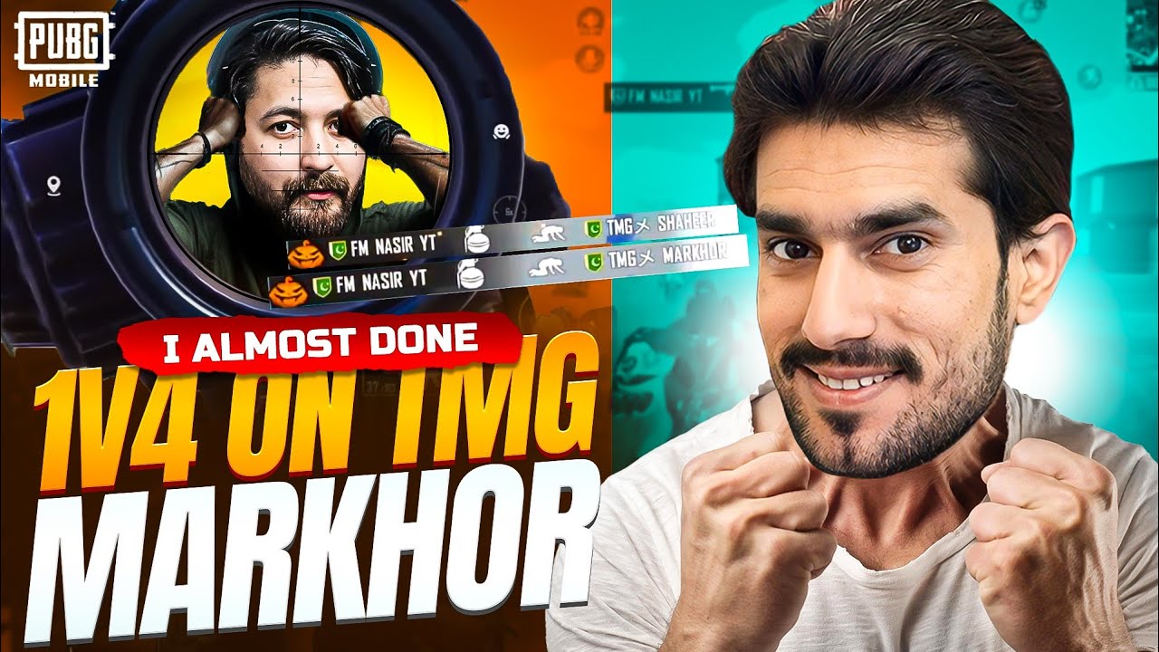 i Almost Done 1v4 on Tmg Markhor - Fm Nasir Yt