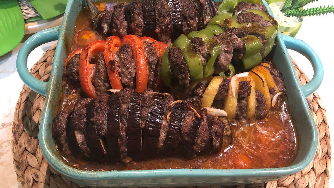 الباذنجان مع الخضار الوصفه التركيه المحببه لدى الجميع شكل وطعم دلال حناوي