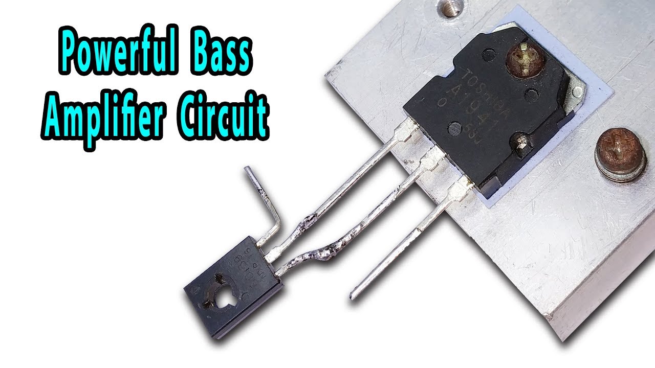 How To Make Powerful Bass Amplifier Circuit Using Duel Transistor || English Subtitle