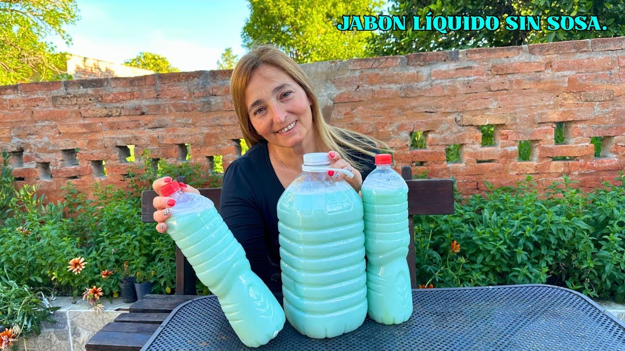 Así Hago mi JABON Liquido SIN SOSA en CASA!🫧