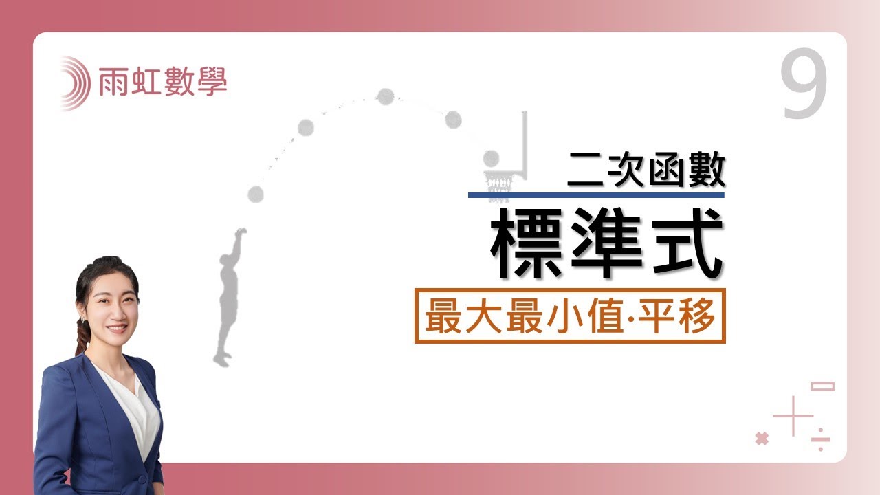 ｜國中數學｜九年級｜108課綱｜二次函數｜標準式 (Quadratic Function)