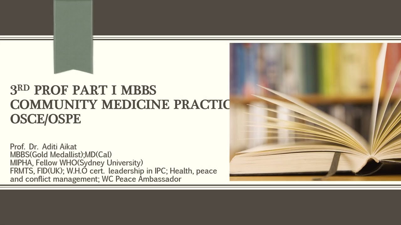 OSCE/OSPE IN COMMUNITY MEDICINE PRACTICAL #mbbs #osce #OSPE #psm #3RDPROFPARTI #cbme