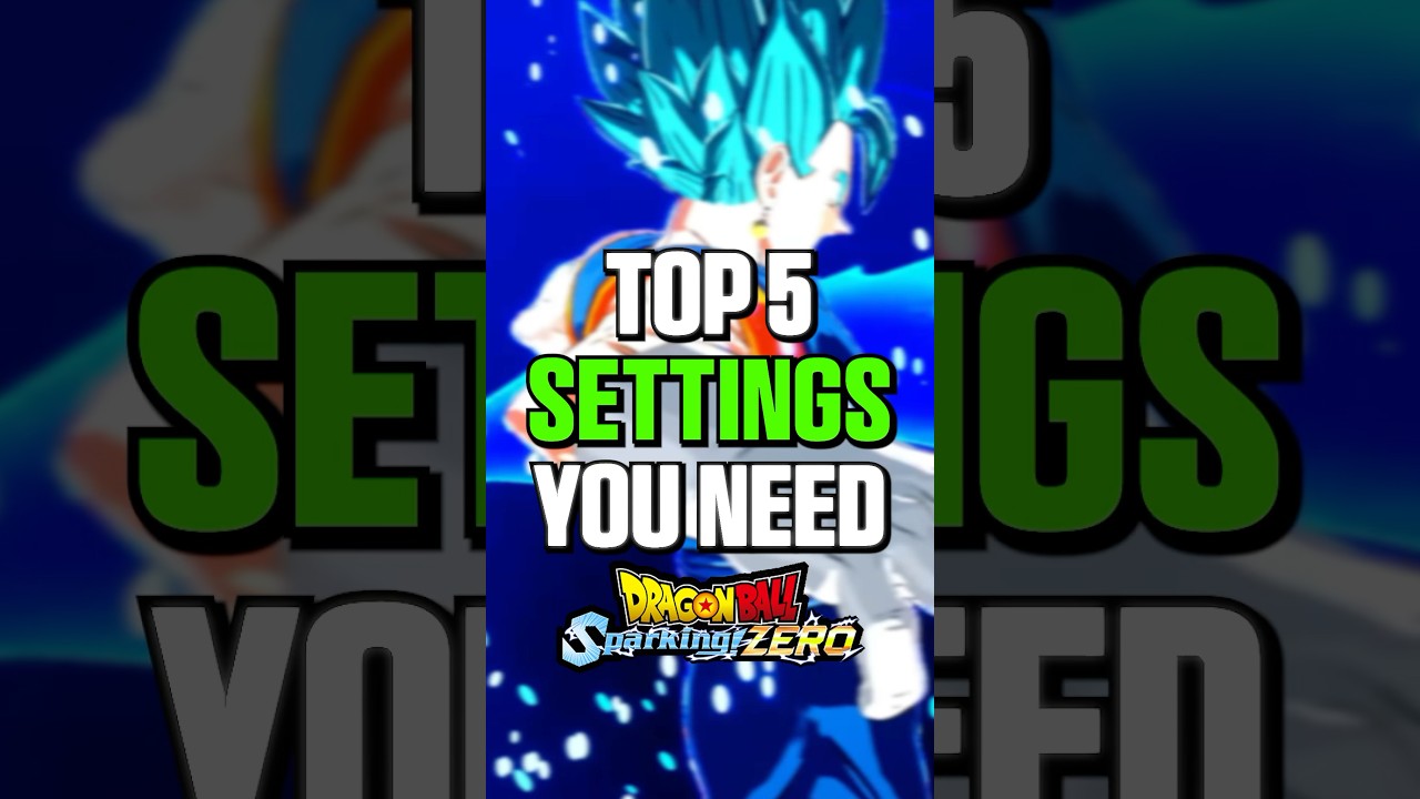 5 лучших настроек, которые вам НУЖНЫ в Dragon Ball Sparking Zero 🤯👀
