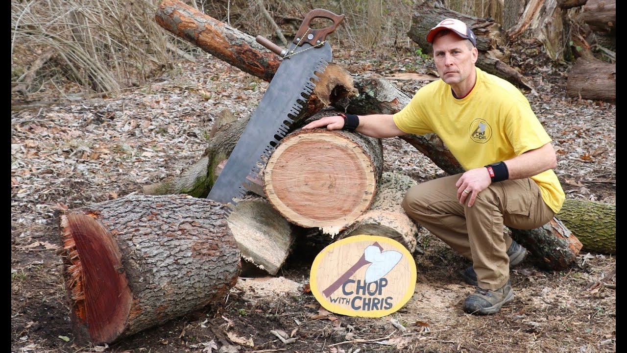 SLOW DOWN and ENJOY SAWING A LOG - ASMR