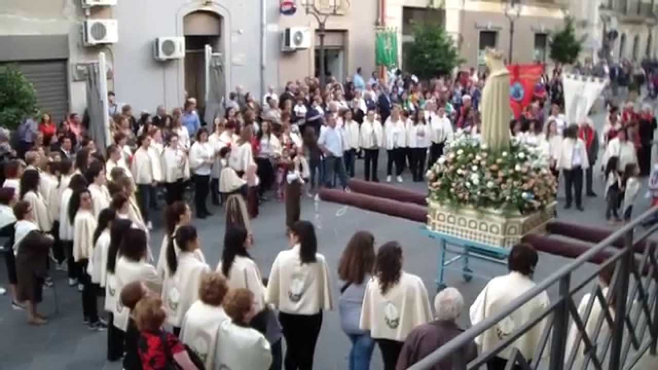 Processione della Madonna di Fatima a Valguarnera 12/10/2014