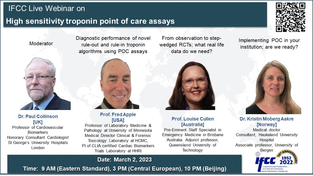 High sensitivity troponin point of care assays