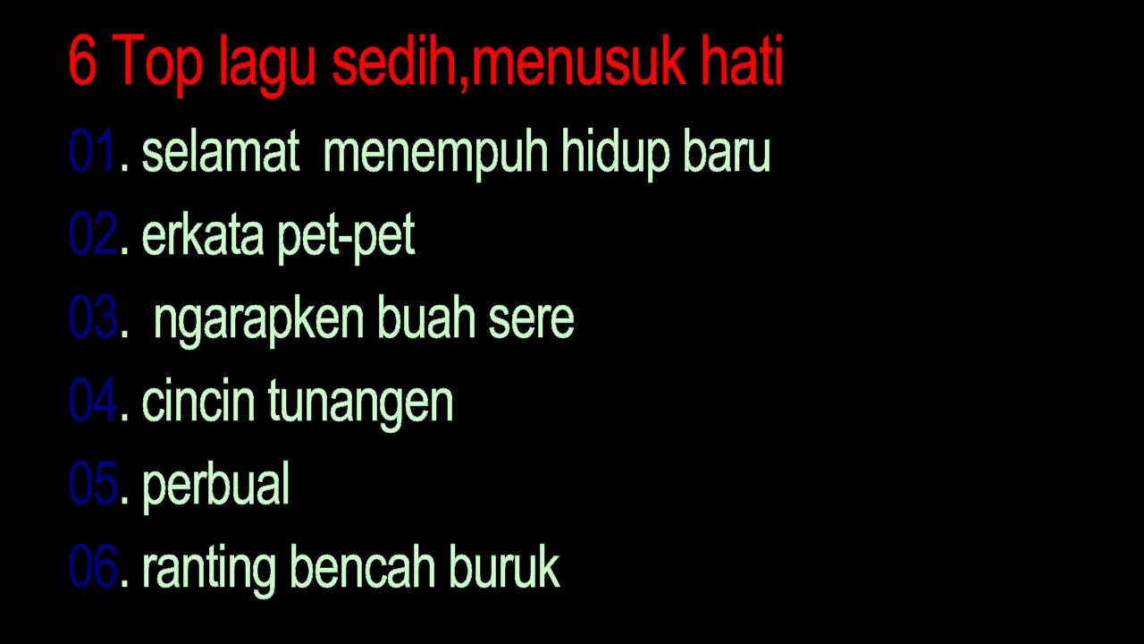 6 Top lagu karo sedih | tusuk hati paling dalam (MP3 pilihan)